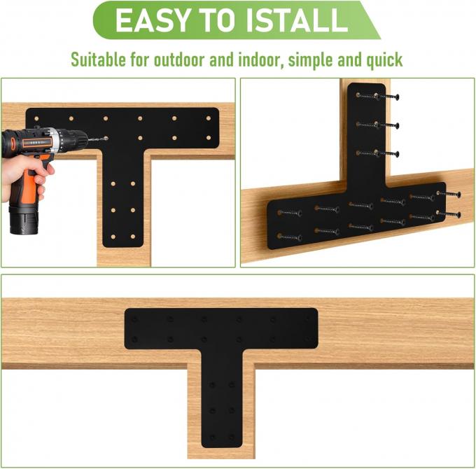 أقواس الزاوية اليمنى المغطاة بالرماد الأسود لإصلاح الزوايا لأثاث المنزل 3