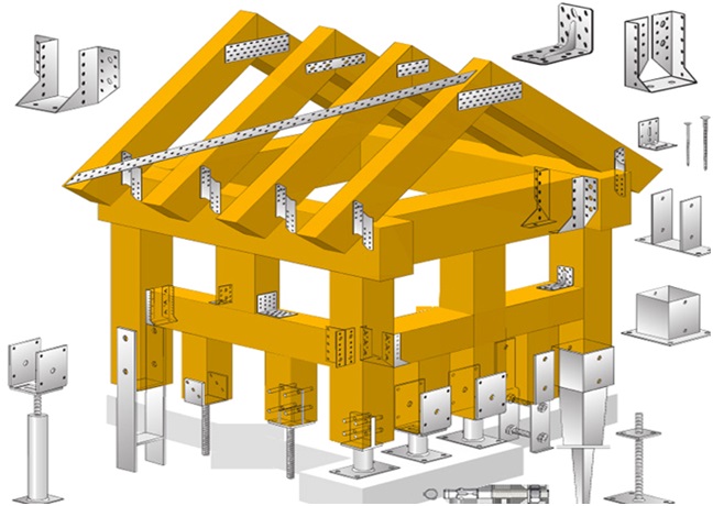 شريط ربط فولاذي مجلفن ودعامة ربط الإعصار 4