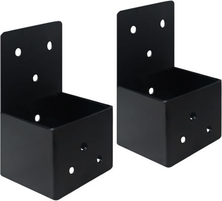 دعامات بيرجولا شديدة التحمل ذاتية الصنع، موصل دعامة عارضة مع مسامير لأعمدة خشبية 4 × 4 بوصة